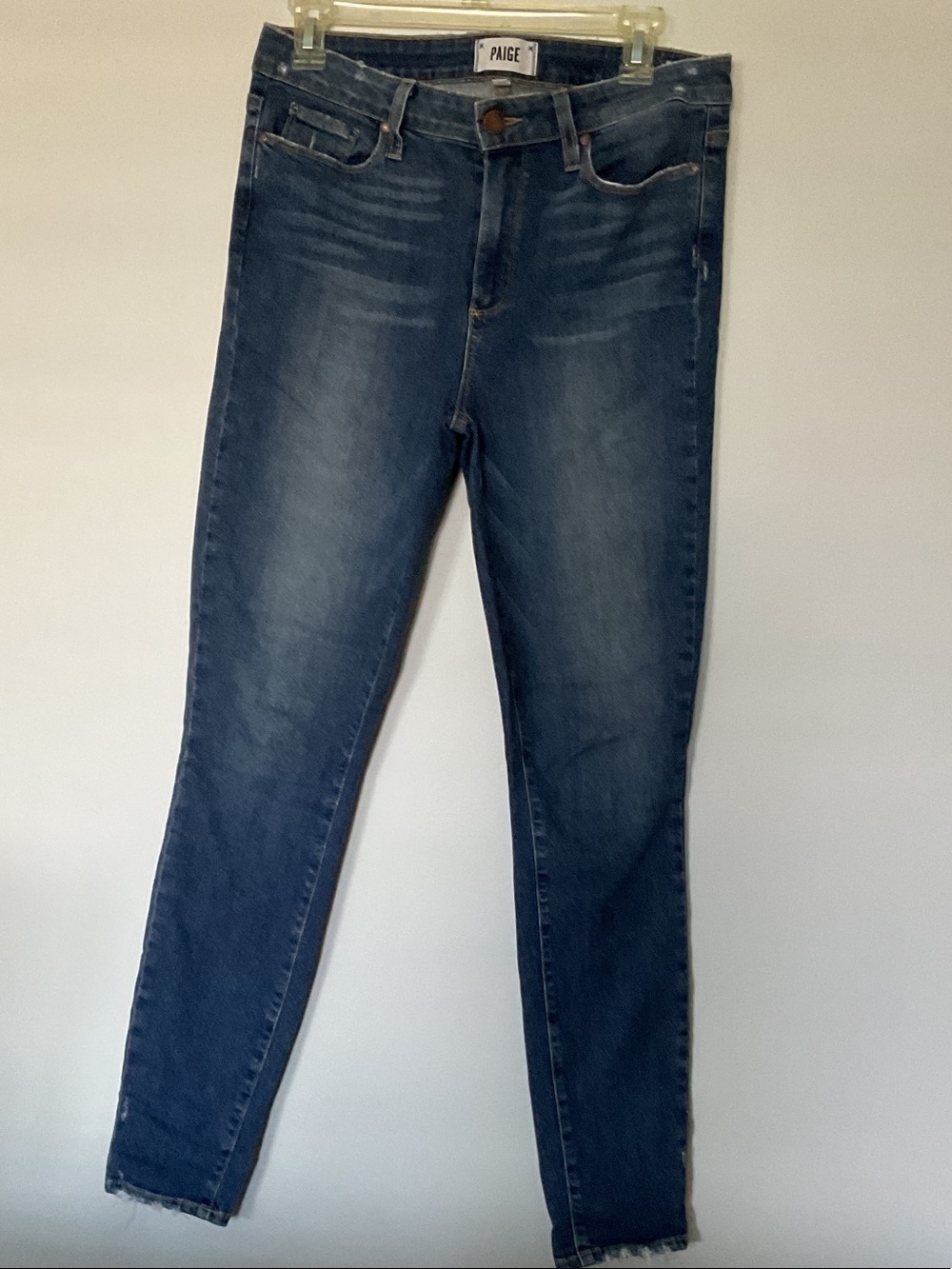 PAIGE Women's Medium Blue Skinny Jeans